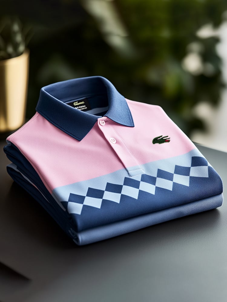 Men's Classic Business Logo Button Short Sleeve Polo Shirt