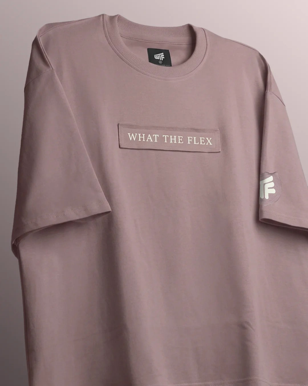 Clothav Even If You Are Not Ready Graphic Mauve Oversized T-Shirt for Men & Women | Inspirational Back Print Streetwear