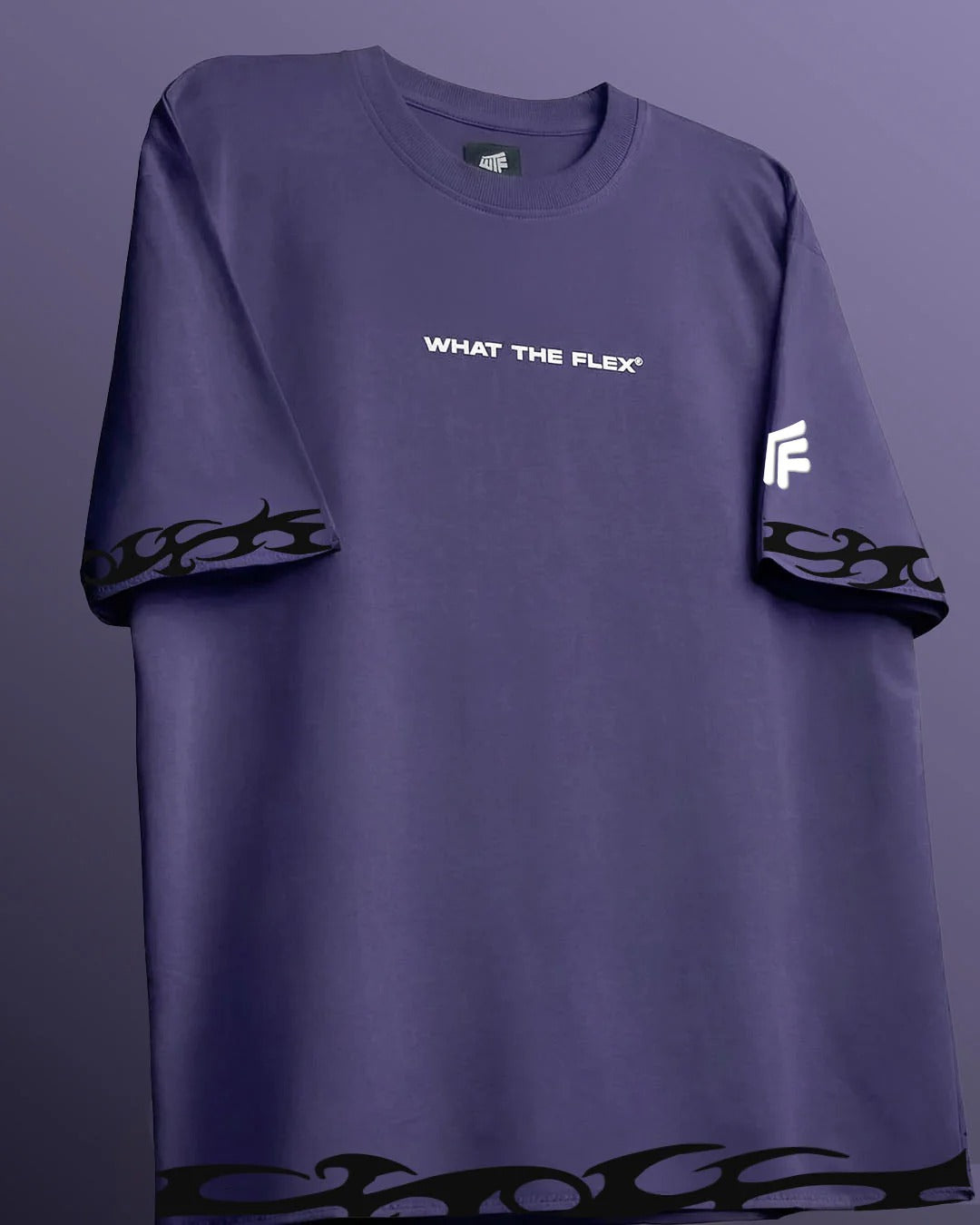 Clothav Eyes On Me Panther Graphic Oversized T-Shirt for Men & Women | Purple Statement Streetwear Tee