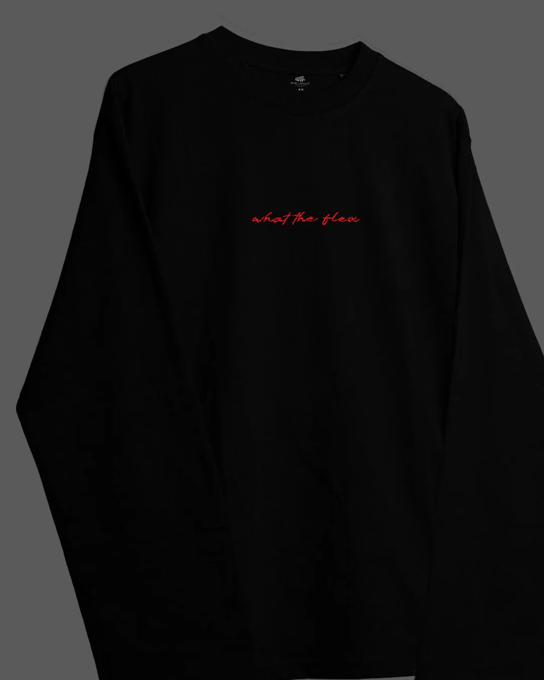 Clothav I Manifested But I Also Did The Work Graphic Oversized Full Sleeve T-Shirt for Men & Women | Black Motivational Streetwear Tee