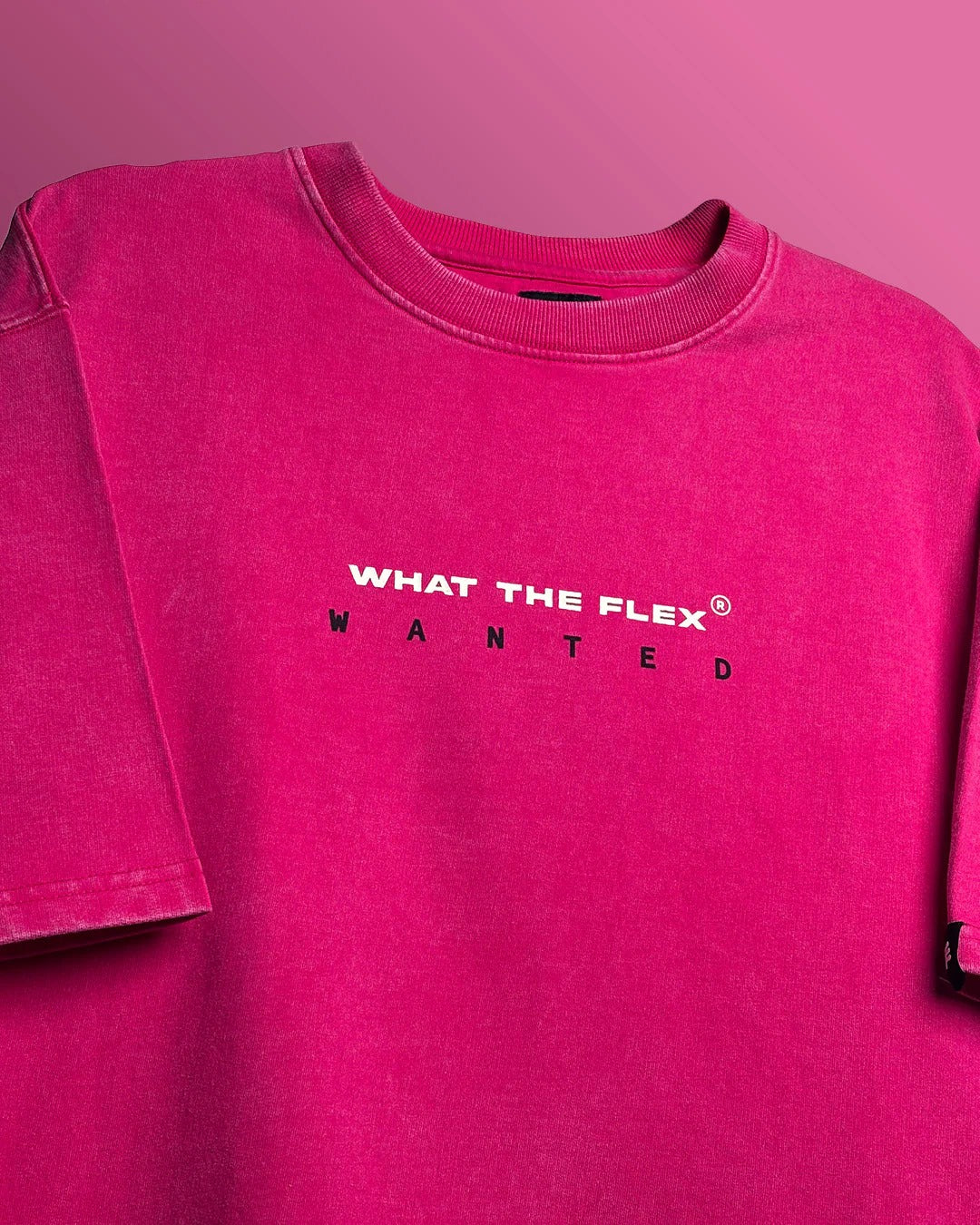 Clothav Wanted Graphic Pink Oversized T-Shirt for Men & Women | Statement Back Print Streetwear Tee